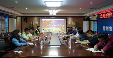 公司组织人事处到集团五建项目部学习交流党全发国际作